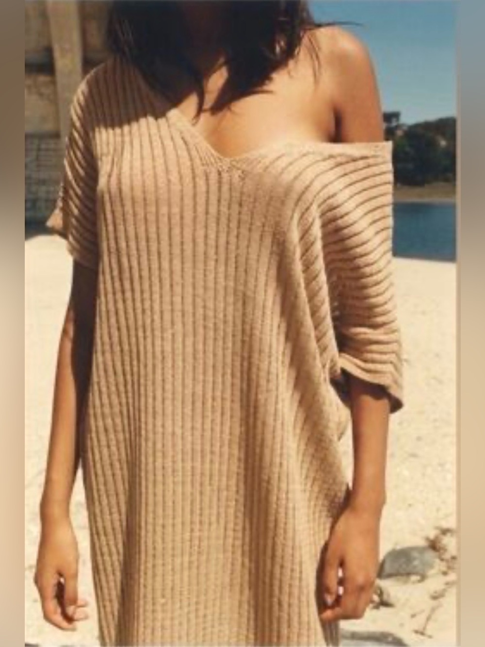 Zara gold dress/ beach coverup